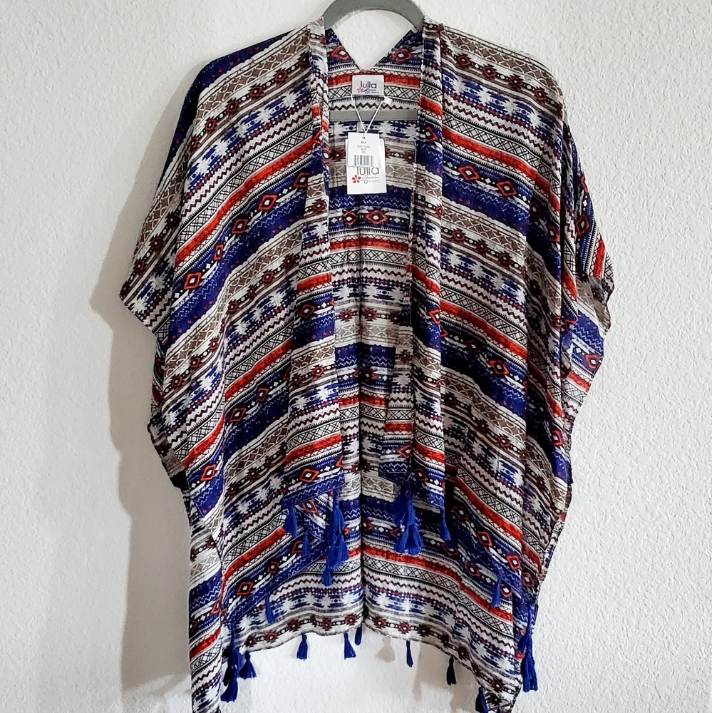 Anthropologie Lulla Kimono Tassel Scarf Duo - Picture 2 of 6
